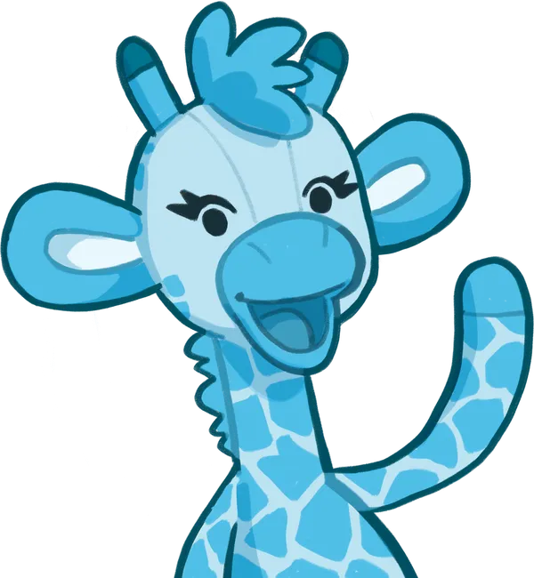 Raffi, die Giraffe von Träume – Finanzierungen, winkt zur Begrüßung